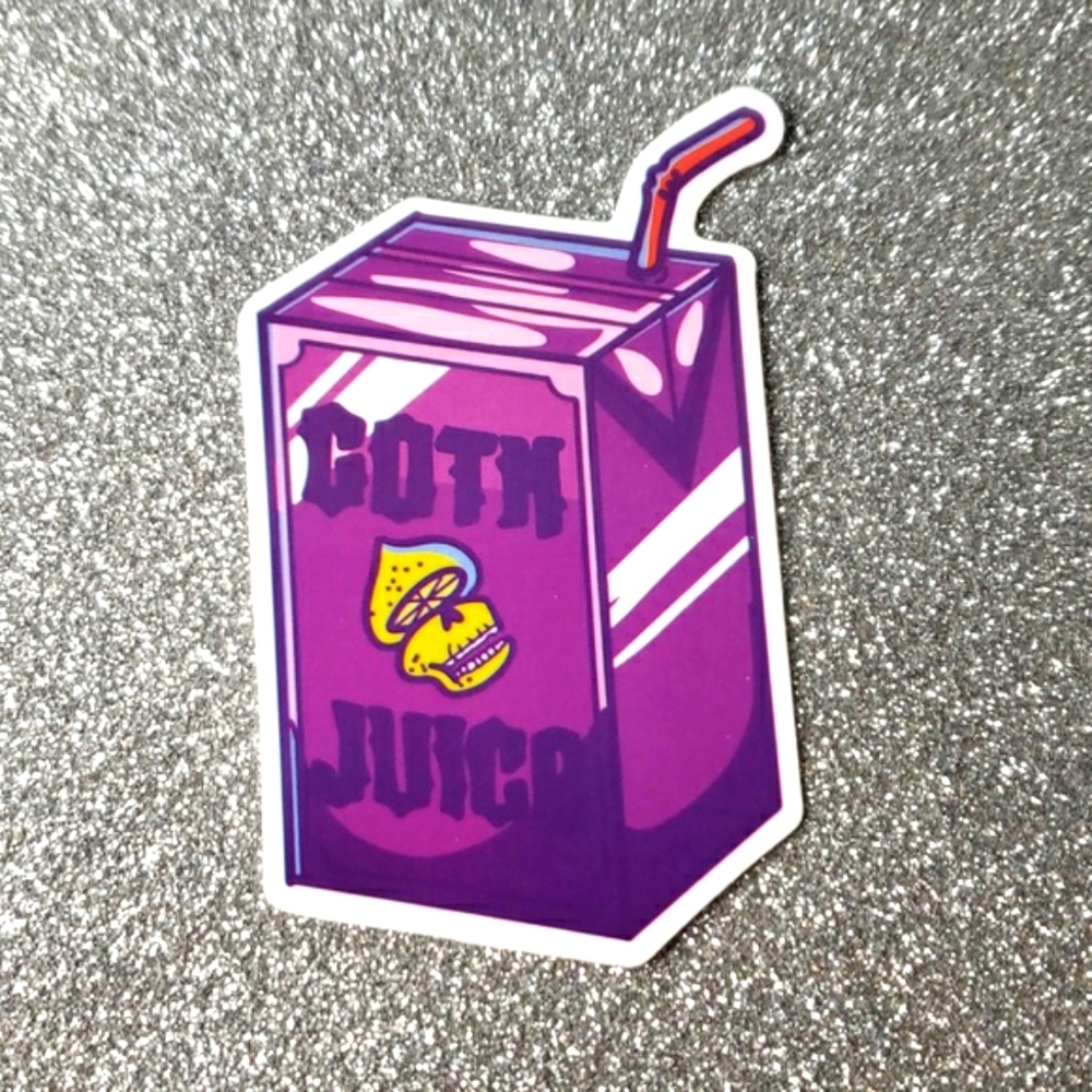 Art GOTHIC PASTEL waterproof sticker juice box